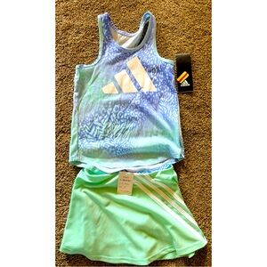 NEW Adidas skirt and shirt matching set